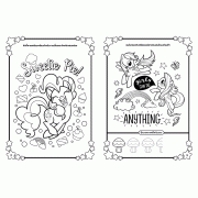 MY LITTLE PONY ระบายสีและเกมแสนสนุก CREATE YOUR OWN SUNSHINE + สายรัดข้อมือยูนิคอร์นและเครื่องประดับ